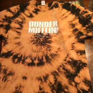 Dunder Mifflin bleach dyed shirt